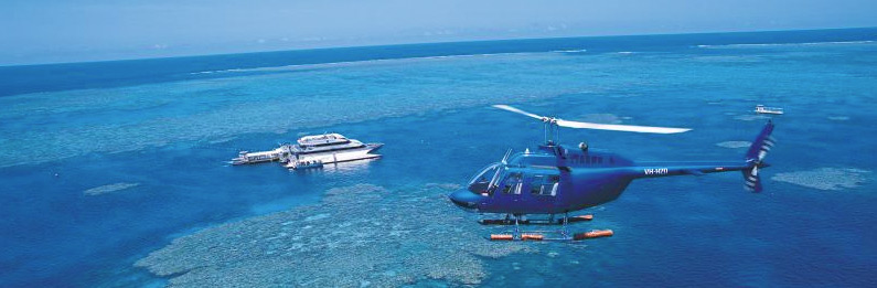 Outer Great Barrier Reef Helicopter Flight